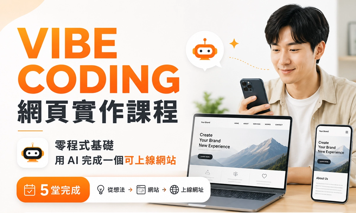 Vibe Coding 網頁實作課程主視覺